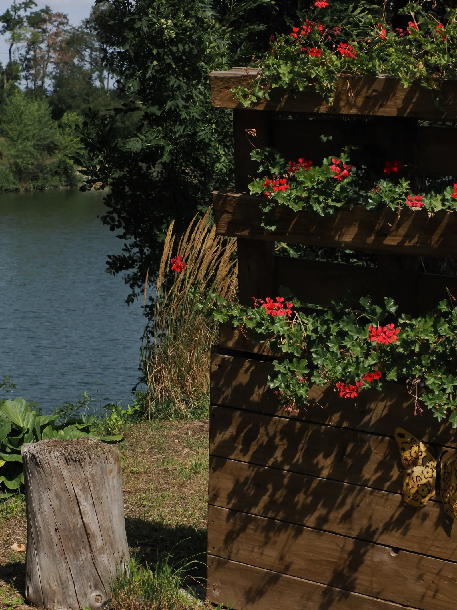Garten und Teich beim Gasthaus Hödl