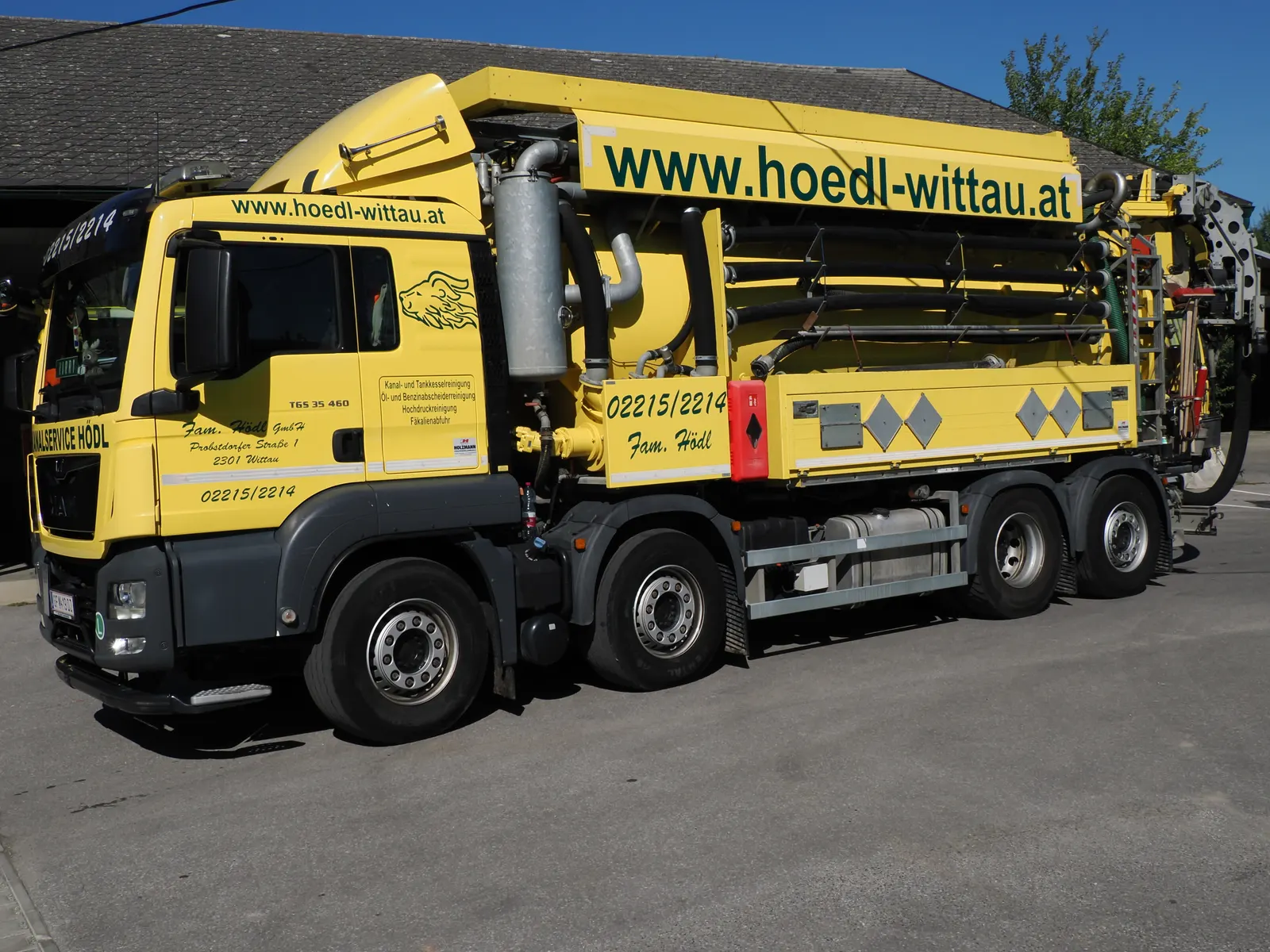 Kanalservice-Fahrzeug der Fam. Hödl GmbH